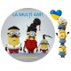 732935R Minionii cazaci ucrainieni imagine rotunda comestibila din vafa D20cm